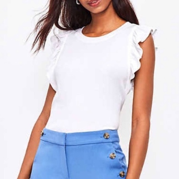 Lilly Pulitzer Laina Top - Sz: Medium, Resort White, EUC - Picture 1 of 5